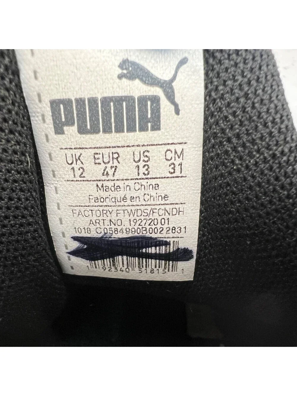 Puma used shoes